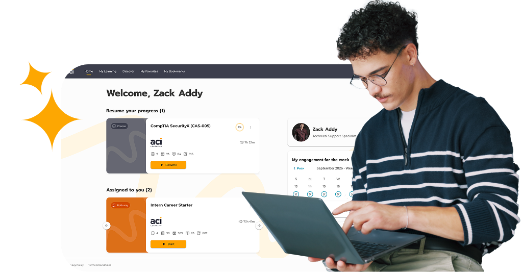 my A.C.I. learner dashboard