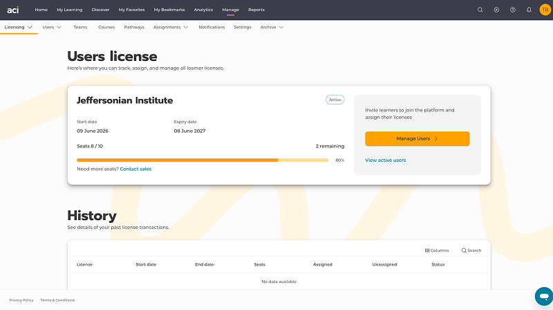 Set up and manage your team demo preview